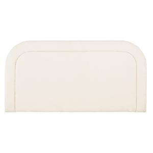 Cabecero de cama de 160 cm blanco en tejido rizado efecto l…
