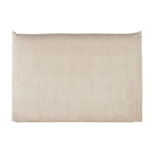 Cabecero de cama de 160 cm de terciopelo beige