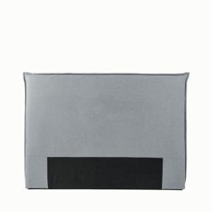 Cabecero de cama de algodón y lino l150cm - gris