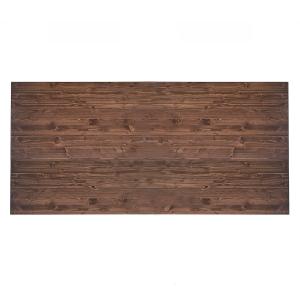 Cabecero de cama de madera maciza en tonos oscuros 100x75cm