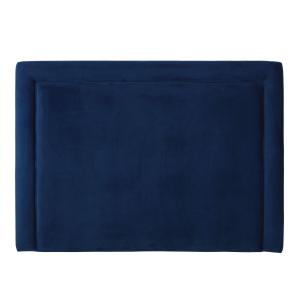 Cabecero de cama de terciopelo azul de 160 cm