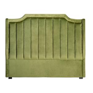 Cabecero de cama, de terciopelo, en color verde, de 160x10x…