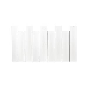 Cabecero de madera asimétrico vertical blanco 160x80cm