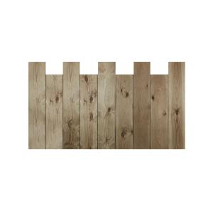 Cabecero de madera asimétrico vertical envejecido 180x80cm