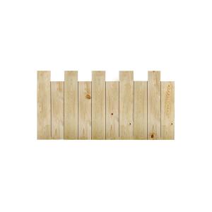 Cabecero de madera asimétrico vertical olivo 180x80cm