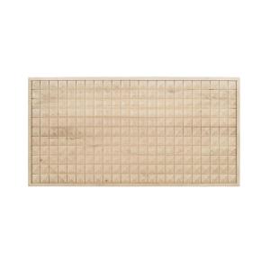 Cabecero de madera de mango con diseño geométrico en reliev…