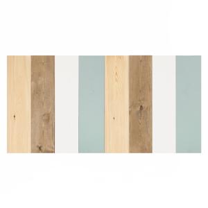 Cabecero de madera maciza combinado verde azulado de 100x60…