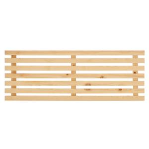 Cabecero de madera maciza en tono natural de 100x73cm