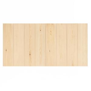 Cabecero de madera maciza en tono natural de 120x60cm