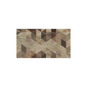 Cabecero de madera natural 'Geométrico marrón' 180x80cm