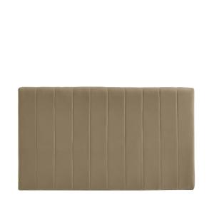 Cabecero de tela de chenilla l153 cm - topo