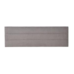 Cabecero doble de tela gris 166x53 cm