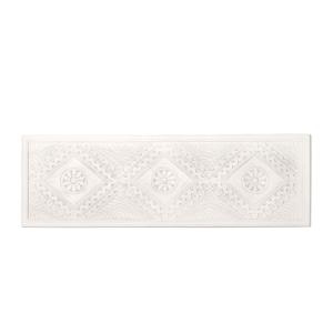 Cabecero doble efecto madera blanco decapado 157x50 cm