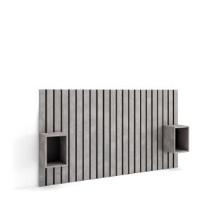 Cabecero efecto madera cemento 196x3x107cm