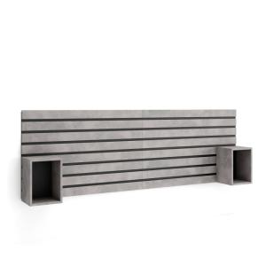 Cabecero efecto madera cemento 214x3x70cm