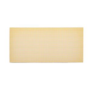 Cabecero infantil tapizado en vichy color amarillo 110x52cm