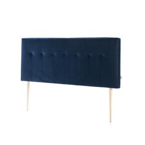 Cabecero tapizado 140x100 cm azul, para cama 135, patas de…