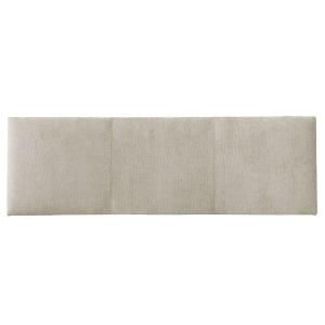 Cabecero tapizado beige 165 x 52 cm