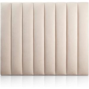 Cabecero tapizado beige  nórdico  cama de 200 cm – 210x120…