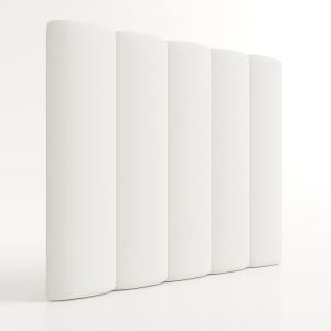 Cabecero tapizado blanco 140 cm – diseño moderno