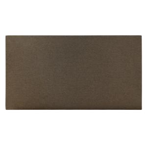 Cabecero tapizado de algodón en color marron de 135x80cm