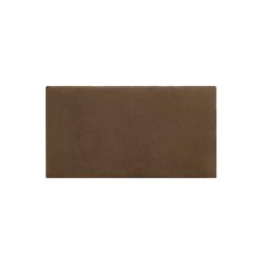 Cabecero tapizado de algodón en color marrón de 180x80cm
