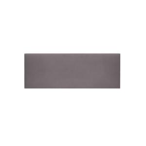 Cabecero tapizado de poliéster liso en color gris 90x60cm