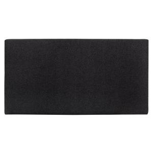 Cabecero tapizado de poliester liso en color negro de 135x8…