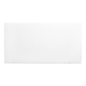 Cabecero tapizado de polipiel liso en color blanco de 135x8…