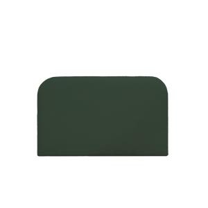 Cabecero tapizado desenfundable de bouclé verde de 140x110c…
