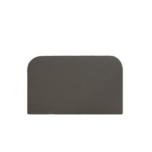 Cabecero tapizado desenfundable de pana gris oscuro de 140x…