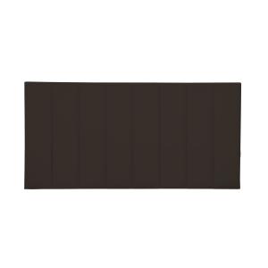 Cabecero tapizado en terciopelo marrón 145x57cm