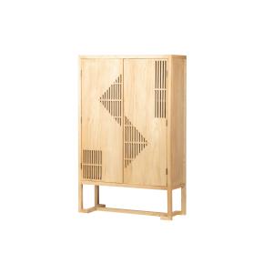 Cabinet natural de madera 110x40x170cm