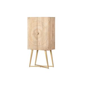 Cabinet natural de madera 80x50x170cm
