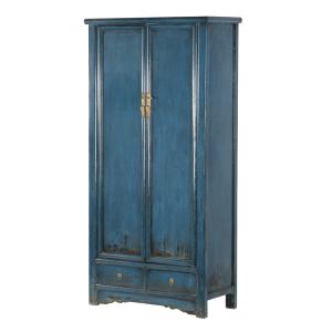 Cabinet negro de madera 100x45x200cm