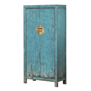 Cabinet turquesa de madera 100x45x200cm