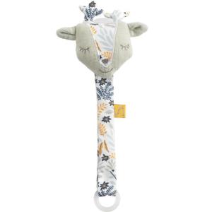 Cadena para chupete de algodón de ciervo verde lima