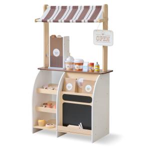 Cafetería Infantil de Madera 29 Piezas, 60cm, Marron
