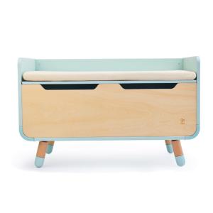 Caja/Banco de juguetes de madera 2 en 1