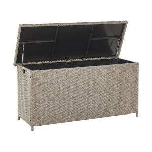 Caja de almacenamiento 126 x 46 cm gris pardo