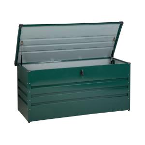 Caja de almacenamiento 132 x 62 cm verde oscuro