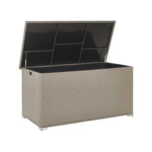 Caja de almacenamiento 155 x 75 cm gris pardo