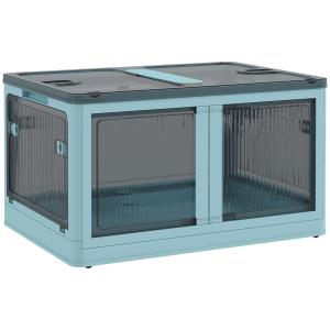 Caja de almacenamiento azul 60 x 42 x 34 cm