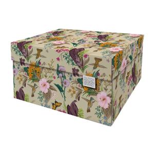 Caja de almacenamiento botánica de 39,5x32x21cm en cartón m…