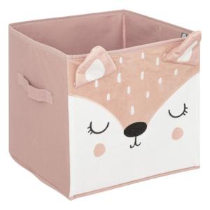 Caja de almacenamiento cartón rosa 29x29 cm