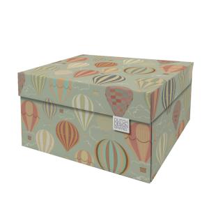 Caja de almacenamiento de cartón multicolor 39,5x32x21cm