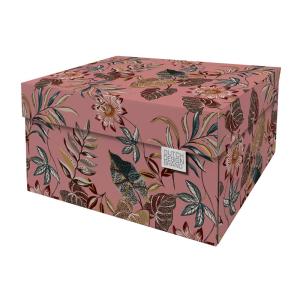 Caja de almacenamiento de jardín floral 39,5x32x21cm en car…