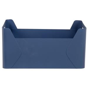 Caja de hierro azul marino