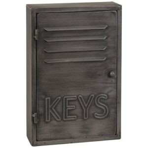 Caja de llaves industrial de metal gris