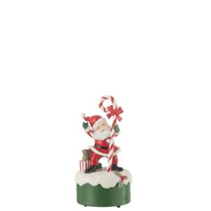 Caja de música Papá Noel en polirresina multicolor 10*10*19…